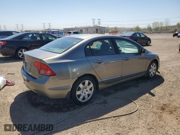 2006 Honda Civic LX z VIN 1HGFA16506L039485, wystawiony jako Copart lot #56109925 z przebiegiem 241 051 mil mil oraz Szkoda całkowita • Salvage title. Historia ofert i sprzedaży dostępna na DreamBid. Obrazek 3.