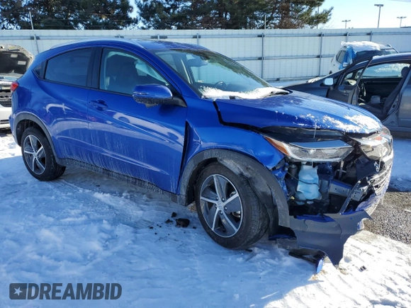 2022 Honda HR-V EX-L with VIN 3CZRU6H77NM728297, listed as a Copart auction lot 88341305 with 50,718 mi miles and Salvage Title. Bid and sale history available at carsss.com. Image 4.