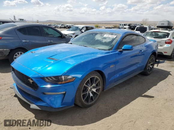 2021 Ford Mustang EcoBoost with VIN 1FA6P8TDXM5147637, listed as a Copart auction lot 51527045 with 928,003 mi miles and Salvage title. Bid and sale history available at DreamBid. Image 1.