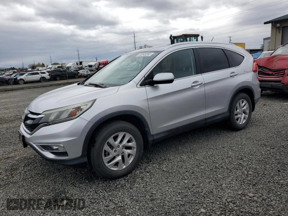 2015 Honda CR-V EX-L with VIN 2HKRM4H77FH666417, listed as a Copart auction lot 52045265 with 74,364 mi miles and Salvage Title. Bid and sale history available at carsss.com. Image 1.