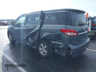 2013 Nissan Quest LE with VIN JN8AE2KP2D9066986, listed as a IAAI auction lot 41022861 with 122,869 mi miles. Bid and sale history available at carsss.com. Image 3.