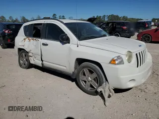 2007 Jeep Compass Sport with VIN 1J8FF47W07D120709, listed as a Copart auction lot 49653095 with 172,538 mi miles and Salvage Title. Bid and sale history available at carsss.com. Image 4.