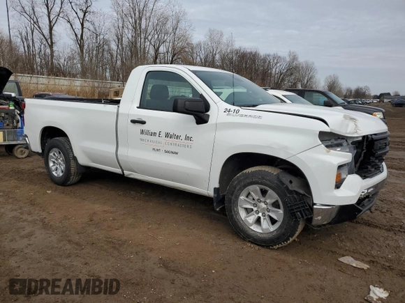 2023 Chevrolet Silverado 1500 Work Truck with VIN 3GCNAAEDXPG293304, listed as a Copart auction lot 46691305 with 35,049 mi miles and Salvage Title. Bid and sale history available at carsss.com. Image 4.