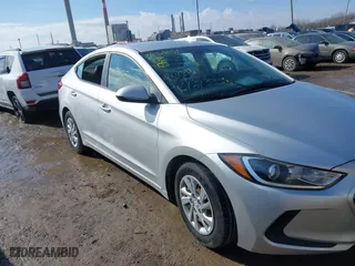 2017 Hyundai Elantra SE with VIN KMHD74LFXHU367332, listed as a IAAI auction lot 41652651 with 110,101 mi miles. Bid and sale history available at carsss.com. Image 6.