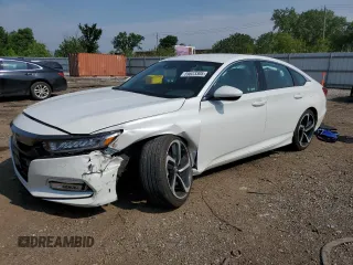 2020 Honda Accord Sport с VIN 1HGCV1F32LA018294, выставлен на аукционе Copart как лот 59623305 с пробегом 35 508 миль миль и Списание • Salvage title. История ставок и продаж доступна на DreamBid. Изображение 1.