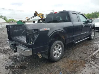 2021 Ford F-150 XL with VIN 1FTEX1EP9MKD20845, listed as a Copart auction lot 57053855 with 27,824 mi miles and Salvage title. Bid and sale history available at DreamBid. Image 3.