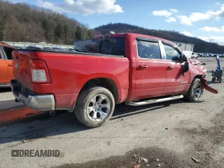 2022 Ram 1500 Big Horn with VIN 1C6RRFFG3NN455883, listed as a Copart auction lot 45040585 with 28,973 mi miles and Salvage Title. Bid and sale history available at carsss.com. Image 3.