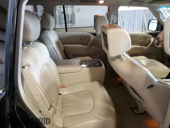 2013 Infiniti QX56 with VIN JN8AZ2NE7D9061006, listed as a Copart auction lot 50602075 with 0 mi miles and Salvage Title. Bid and sale history available at carsss.com. Image 11.