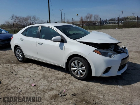 2016 Toyota Corolla L with VIN 2T1BURHE5GC735848, listed as a Copart auction lot 51250745 with 93,858 mi miles and Salvage Title. Bid and sale history available at DreamBid. Image 4.