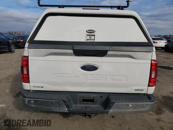 2021 Ford F-150 XL with VIN 1FTEX1CP9MKE07079, listed as a Copart auction lot 85734764 with 90,771 mi miles and Salvage title. Bid and sale history available at DreamBid. Image 6.