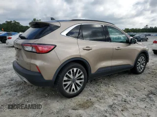 2020 Ford Escape Titanium Hybrid with VIN 1FMCU0DZ0LUC18460, listed as a Copart auction lot 57671085 with 97,587 mi miles and Salvage title. Bid and sale history available at DreamBid. Image 3.