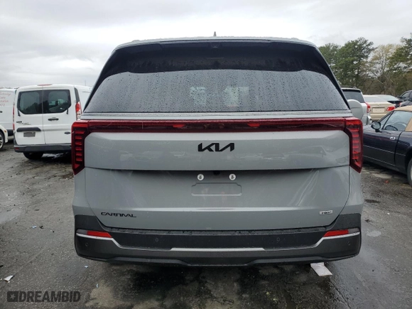 2025 Kia Carnival Hybrid SX Prestige with VIN KNDNE5KA0S6043246, listed as a Copart auction lot 49629845 with 3,301 mi miles and Salvage Title. Bid and sale history available at carsss.com. Image 6.