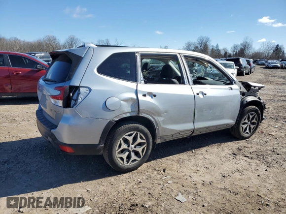 2020 Subaru Forester Premium with VIN JF2SKAJC7LH605724, listed as a Copart auction lot 49943995 with 36,495 mi miles and Salvage Title. Bid and sale history available at carsss.com. Image 3.