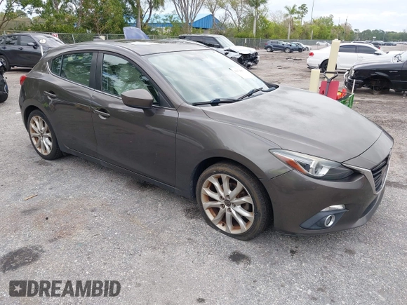2015 Mazda 3 S Grand Touring with VIN JM1BM1M35F1264244, listed as a IAAI auction lot 41674683 with 119,684 mi miles and . Bid and sale history available at DreamBid. Image 1.