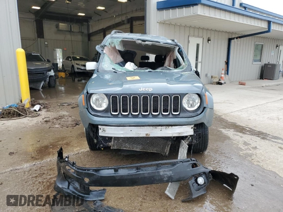 2018 Jeep Renegade Latitude with VIN ZACCJBBB6JPH56383, listed as a Copart auction lot 60690615 with Not provided miles and Non repairable. Bid and sale history available at DreamBid. Image 5.