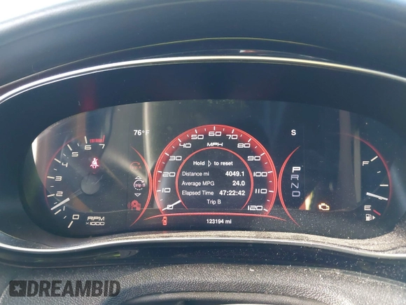2013 Dodge Dart Limited with VIN 1C3CDFCA0DD711001, listed as a IAAI auction lot 42281250 with 123,194 mi miles and . Bid and sale history available at DreamBid. Image 7.