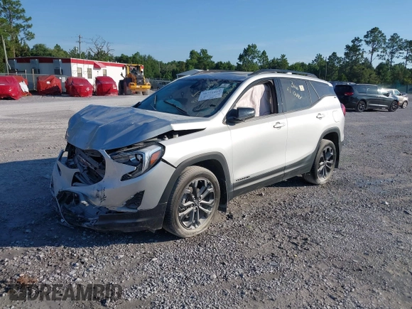 2021 GMC Terrain SLT z VIN 3GKALVEV4ML326829, wystawiony jako IAAI lot #38771065 z przebiegiem Nie podano mil oraz . Historia ofert i sprzedaży dostępna na DreamBid. Obrazek 2.