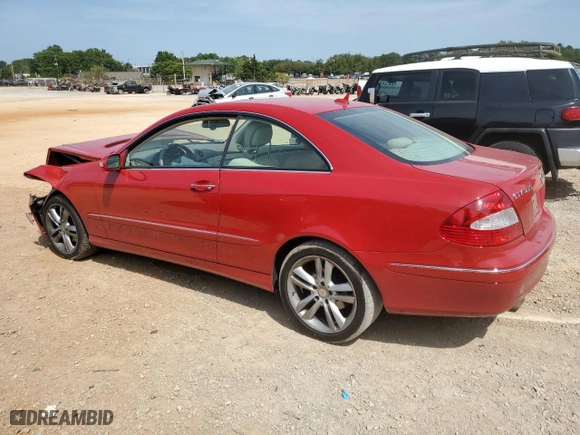 2008 Mercedes-Benz CLK-Class 3.5L with VIN WDBTJ56H48F234136, listed as a Copart auction lot 70967244 with 63,501 mi miles and Salvage Title. Bid and sale history available at carsss.com. Image 2.