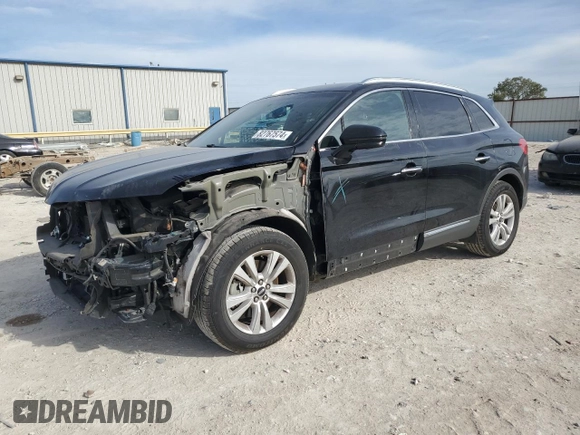 2016 Lincoln MKX Premiere with VIN 2LMTJ6JRXGBL66258, listed as a Copart auction lot 82767574 with 111,127 mi miles and Salvage Title. Bid and sale history available at carsss.com. Image 1.