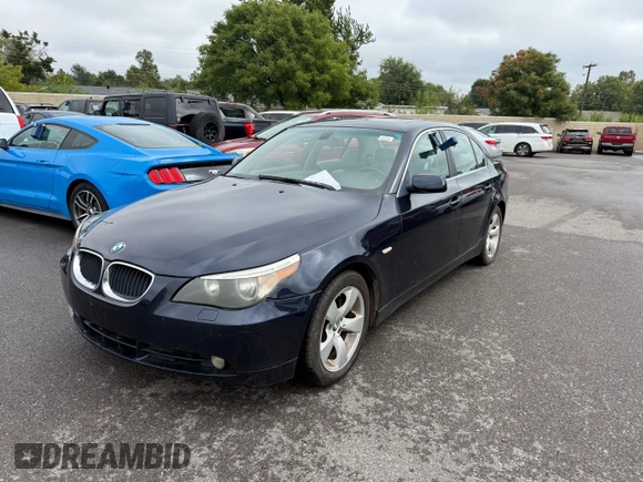 2005 BMW 5 Series 530i with VIN WBANA73575CR57148, listed as a Copart auction lot 72956964 with 138,524 mi miles and Clean Title. Bid and sale history available at DreamBid. Image 2.