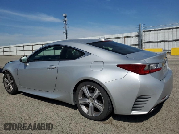 2016 Lexus RC 200t F Sport with VIN JTHHA5BC6G5002920, listed as a Copart auction lot 53126475 with 105,943 mi miles and Salvage title. Bid and sale history available at DreamBid. Image 2.