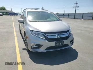 2018 Honda Odyssey Elite with VIN 5FNRL6H90JB062506, listed as a Copart auction lot 60336075 with 44,667 mi miles and Salvage title. Bid and sale history available at DreamBid. Image 14.