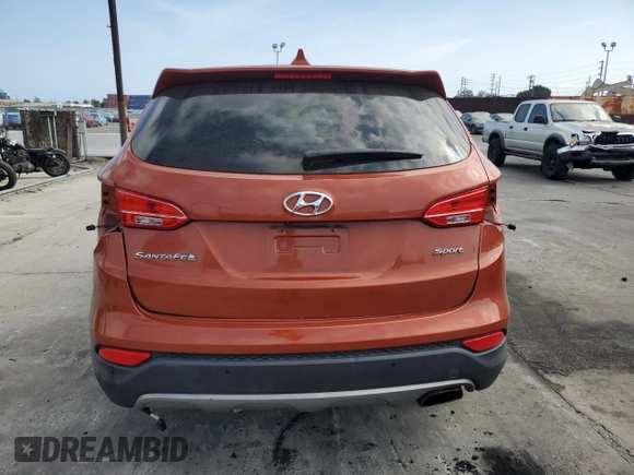 2014 Hyundai Santa Fe with VIN 5XYZU3LB4EG125059, listed as a Copart auction lot 54713465 with 79,601 mi miles and Salvage title. Bid and sale history available at DreamBid. Image 6.