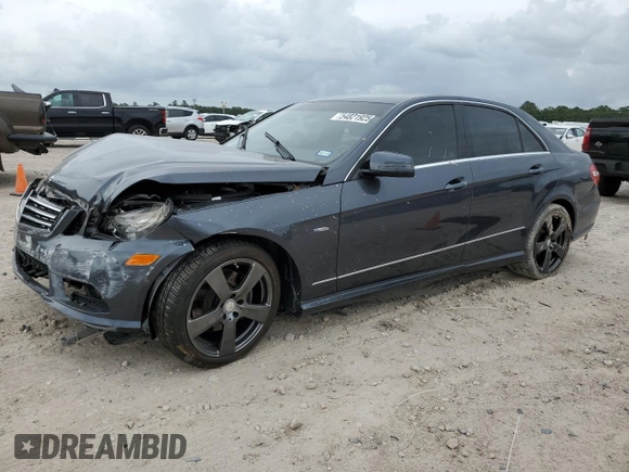 2012 Mercedes-Benz E 350 Luxury with VIN WDDHF5KB5CA641534, listed as a Copart auction lot 54821925 with 77,712 mi miles and Salvage Title. Bid and sale history available at DreamBid. Image 1.