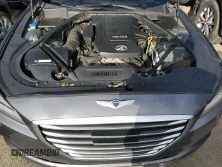 2015 Hyundai Genesis 3.8L with VIN KMHGN4JE7FU022415, listed as a Copart auction lot 74740224 with 0 mi miles and Salvage Title. Bid and sale history available at carsss.com. Image 11.