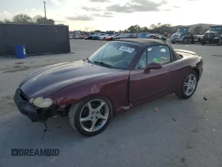 2003 Mazda MX-5 Miata Cloth with VIN JM1NB353830310101, listed as a Copart auction lot 44328775 with Not Provided miles and Salvage Title. Bid and sale history available at DreamBid. Image 1.