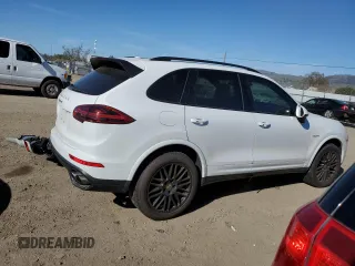 2017 Porsche Cayenne S E-Hybrid with VIN WP1AE2A2XHLA75671, listed as a Copart auction lot 46304275 with 103,527 mi miles and Salvage title. Bid and sale history available at DreamBid. Image 3.