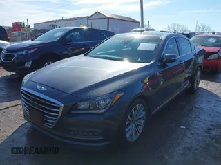 2017 Genesis G80 3.8L with VIN KMHGN4JE0HU203388, listed as a IAAI auction lot 41677912 with 139,590 mi miles. Bid and sale history available at carsss.com. Image 17.