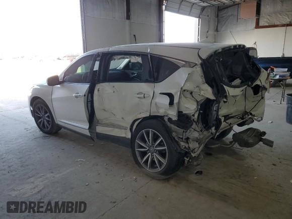 2021 Acura RDX w/Technology Package with VIN 5J8TC2H55ML021478, listed as a Copart auction lot 46995355 with 37,564 mi miles and Salvage Title. Bid and sale history available at carsss.com. Image 2.