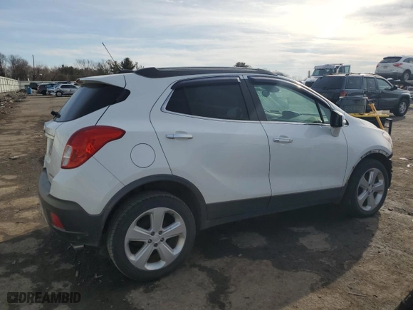 2016 Buick Encore with VIN KL4CJESB7GB689372, listed as a Copart auction lot 46312205 with 46,302 mi miles and Salvage Title. Bid and sale history available at carsss.com. Image 3.