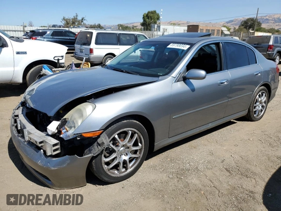 2006 Infiniti G35 with VIN JNKCV51E16M520889, listed as a Copart auction lot 69798694 with 109,394 mi miles and Salvage Title. Bid and sale history available at DreamBid. Image 1.
