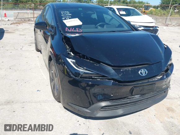 2023 Toyota Prius LE with VIN JTDACAAU9P3007704, listed as a IAAI auction lot 42037372 with 36,276 mi miles. Bid and sale history available at carsss.com. Image 19.