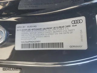 2014 Audi S5 Prestige with VIN WAU3GAFR4EA020691, listed as a Copart auction lot 52469355 with 78,274 mi miles and Salvage Title. Bid and sale history available at carsss.com. Image 12.