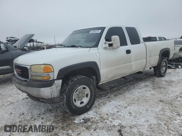 2000 GMC Sierra 2500 SLE z VIN 1GTGK29U1YE139224, wystawiony jako Copart lot #45599125 z przebiegiem 290 042 mil mil oraz Szkoda całkowita • Salvage title. Historia ofert i sprzedaży dostępna na DreamBid. Obrazek 1.