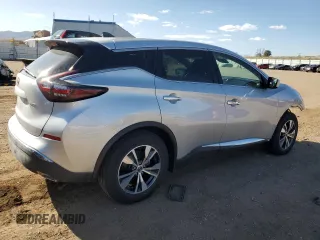 2023 Nissan Murano S with VIN 5N1AZ2AS8PC113446, listed as a Copart auction lot 52422565 with 44,866 mi miles and Salvage title. Bid and sale history available at DreamBid. Image 3.