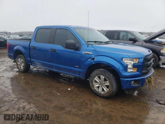 2015 Ford F-150 XL with VIN 1FTEW1CP9FKD16948, listed as a Copart auction lot 39550584 with Not Provided miles and Salvage Title. Bid and sale history available at DreamBid. Image 4.