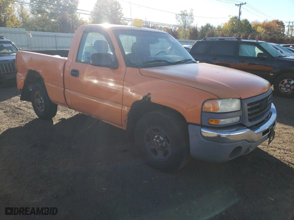 2003 GMC Sierra 1500 with VIN 1GTEC14X53Z185933, listed as a Copart auction lot 76032024 with 0 mi miles and Salvage Title. Bid and sale history available at carsss.com. Image 4.