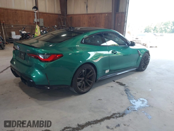 2023 BMW M4 with VIN WBS53AZ04PCM21453, listed as a IAAI auction lot 42751418 with 13,855 mi miles and . Bid and sale history available at DreamBid. Image 4.