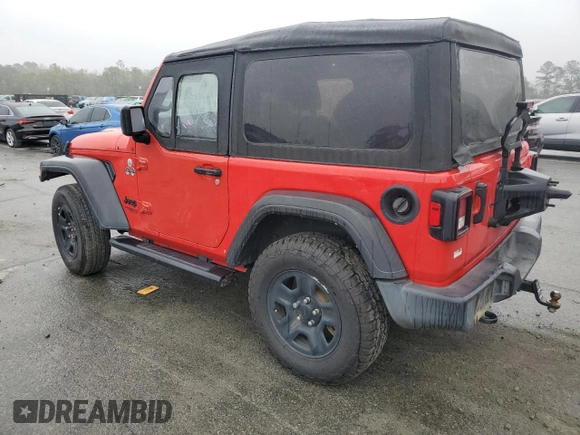 2021 Jeep Wrangler Sport with VIN 1C4GJXAG8MW788027, listed as a Copart auction lot 85940584 with 42,401 mi miles and Salvage Title. Bid and sale history available at DreamBid. Image 2.