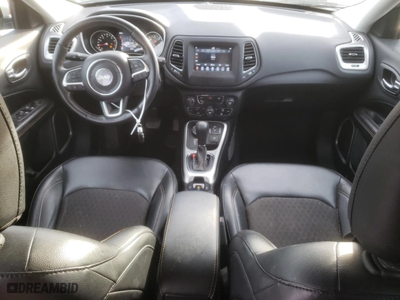2019 Jeep Compass Latitude with VIN 3C4NJDBB9KT839501, listed as a Copart auction lot 45370225 with 49,090 mi miles and Salvage Title. Bid and sale history available at carsss.com. Image 8.