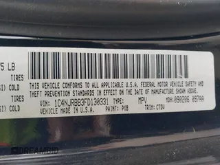 2015 Jeep Patriot Sport with VIN 1C4NJRBB3FD130331, listed as a IAAI auction lot 42075524 with 180,719 mi miles and . Bid and sale history available at carsss.com. Image 9.