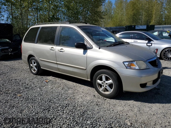 2003 Mazda MPV LX with VIN JM3LW28A230360399, listed as a Copart auction lot 53584885 with 166,441 mi miles and Clean Title. Bid and sale history available at carsss.com. Image 4.
