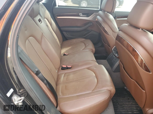2011 Audi A8 with VIN WAUAVAFD9BN001074, listed as a Copart auction lot 51672175 with 130,823 mi miles and Non repairable. Bid and sale history available at DreamBid. Image 10.