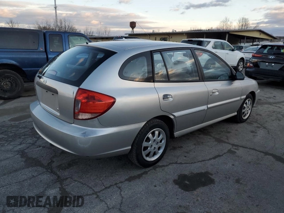 2003 Kia Rio with VIN KNADC165836134738, listed as a Copart auction lot 87366624 with 34,364 mi miles and Clean Title. Bid and sale history available at carsss.com. Image 3.