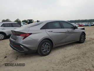 2024 Hyundai Elantra SEL with VIN KMHLM4DG4RU733377, listed as a Copart auction lot 56127855 with 45,608 mi miles and Salvage title. Bid and sale history available at DreamBid. Image 3.