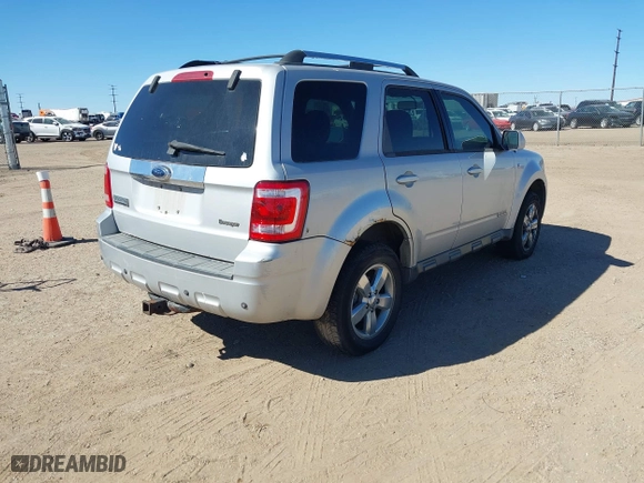 2008 Ford Escape Limited with VIN 1FMCU04168KC00395, listed as a IAAI auction lot 41695486 with 240,242 mi miles. Bid and sale history available at carsss.com. Image 4.